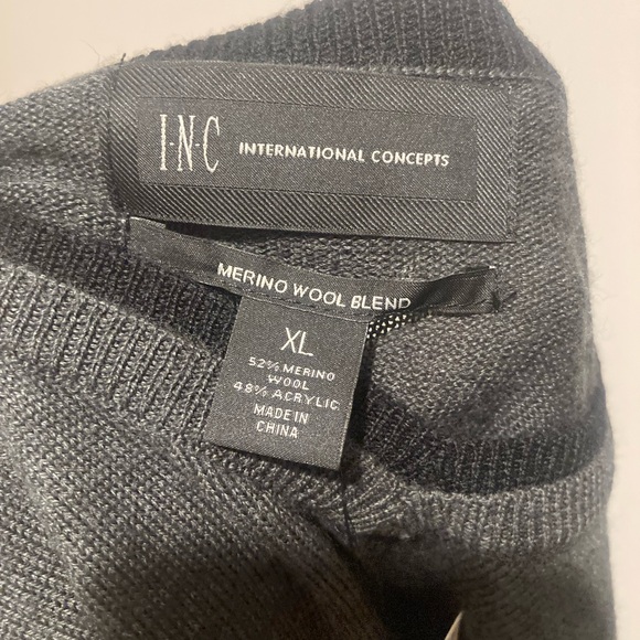 INC Marino wool blend thin sweater - Picture 8 of 8